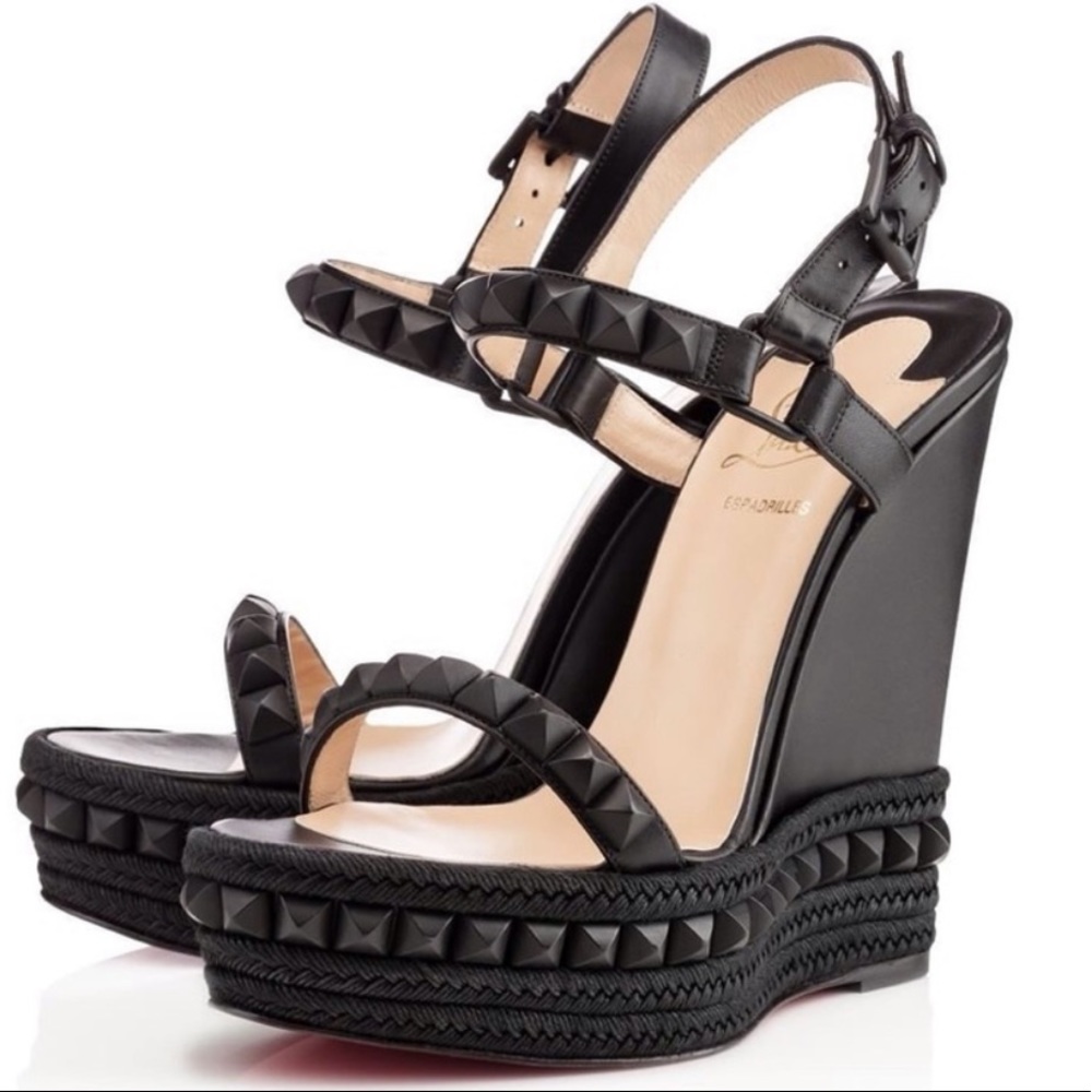Christian Louboutin Matte Black Cataclou Size 37